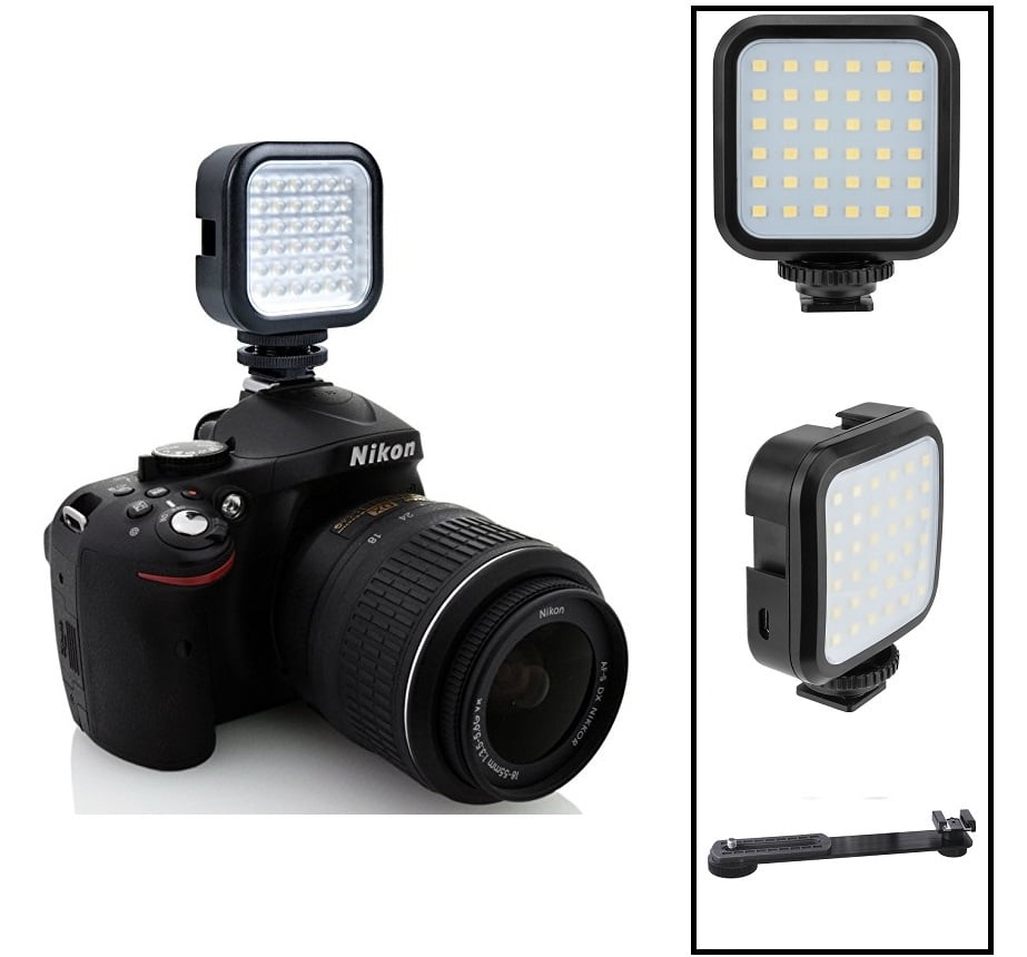 Pro Compact LED Light Kit With Power Set For Canon EOS M6 M50