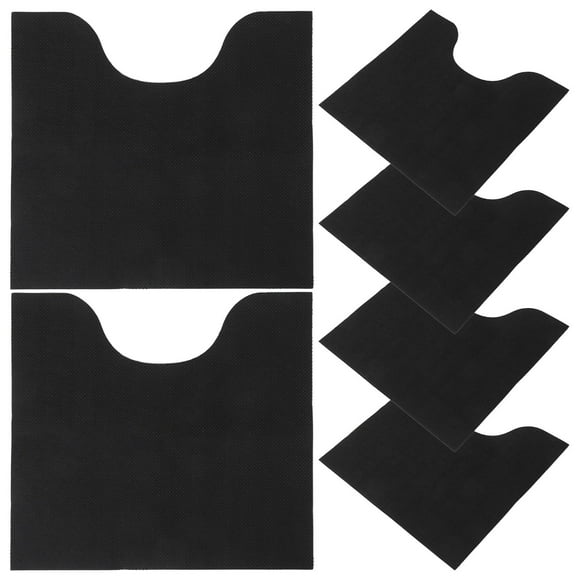 Moluckfu 6Ud Alfombrillas Para Entrenamiento De Inodoro Forma U Antideslizantes Y Color Negro