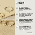 thumbnail image 6 of Anygolds 14K real solid Gold Dolphin CZ Stud Screw-back Earring, 6 of 7