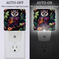 thumbnail image 2 of Owl LED Square Night Lights - Energy Efficient and Stylish Decor for Any Room | Set of 2 Dimmable Bedside Lamps with Touch Control and Auto Timer, 2 of 6
