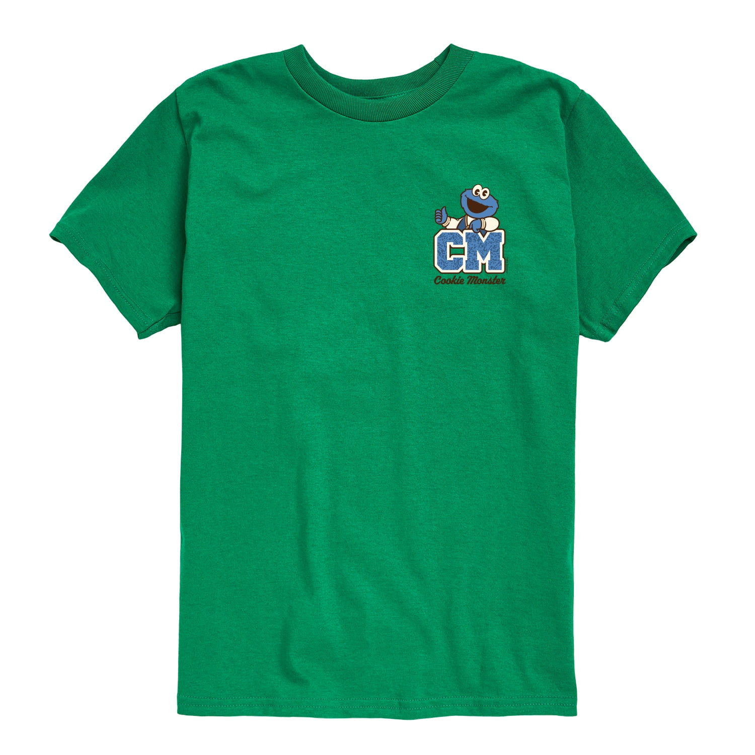 Sesame Street - Cookie Monster Collegiate - Toddler and Youth Short Sleeve Graphic T-Shirt