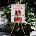 thumbnail image 4 of Happy Valentine's Day Shetland Sheepdog Brings Love Heart Vertical Matte Canvas Poster Sheltie Dog Lover Gifts Wall Art Home Decor - 02028, 4 of 5