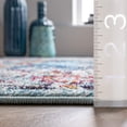 thumbnail image 2 of nuLOOM Veronica Vintage Distressed Runner Rug, 2' 6" x 10', Aqua, 2 of 8