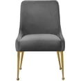 thumbnail image 5 of Meridian Furniture Owen Velvet Dining Chair in Gray (Set of 2), 5 of 15