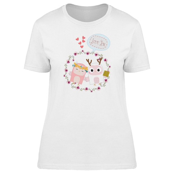 Baby Owls Love You Bubble Tee Women's -Image by Shutterstock
