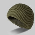 thumbnail image 2 of QLEICOM Womens Winter Hat,Beanie for Women,Reflective Yarn Skull Cap with Fleece Lining and Ear Warming Solid Color Winter Beanie for Night Safety and Warmth Army Green, 2 of 3