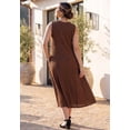 thumbnail image 2 of Catherines Women's Plus Size Petite Crushed Jersey Knit Tank Dress, 2 of 3