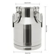 thumbnail image 3 of 10 Liter Round Stainless Steel Milk Storage Can Milk Jug Transport Sealed Bucket, 3 of 24