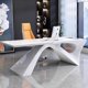 thumbnail image 3 of Salon White Office Desks Conference Corner Workstation Storage Office Desks Writing Scrivania Ufficio Lavoro Home Furniture My Lux Decor Round, 3 of 10