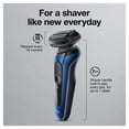 thumbnail image 5 of Braun Series 6 6095cc Electric Razor for Men with SmartCare Center, Beard Trimmer, Stubble Beard Trimmer, Cleansing Brush, Wet & Dry, Rechargeable, Cordless Foil Shaver, Blue, 5 of 5
