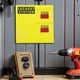 thumbnail image 4 of Houderco Estación De Montada En Pared Para Taller Con Gabinete Reforzado Y Organizador De Seguridad Amarillo, 4 of 6