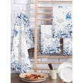thumbnail image 2 of Blue Coastal Kitchen Dish Towels for Drying Dishes Set of 3, Summer Eucalyptus Beach Ocean Starfish Nautical Waffle Weave Microfiber Hand Tea Bathroom Towels Quick Dry Absorbent Towel 15.7x23.6, 2 of 7