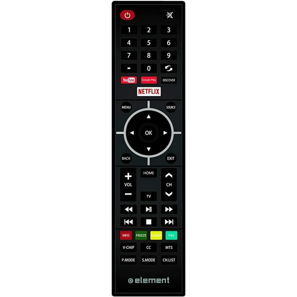 Element OTT Smart TV Remote V2 Compatible with Element Smart TVs with