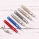 thumbnail image 4 of Punzón de pasador para correas de reloj con removedor de agujas para reparación de relojes, juego de accesorios (juego de colores plateados), 4 of 12