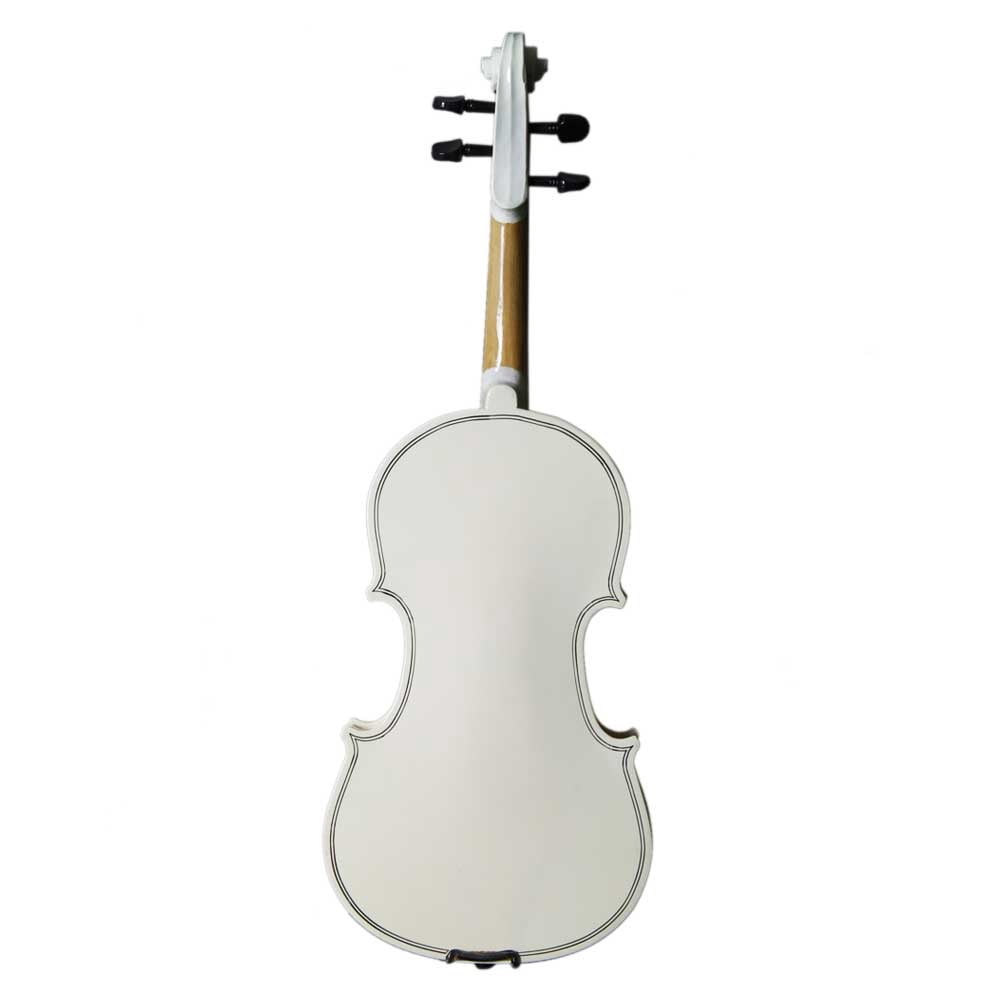 4/4 Full Size Acoustic Violin, Include Case, Bow & Rosin, Beginner Violin Starter Kit for Children Teens & Adults, White
