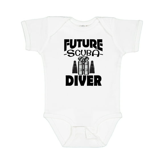 Inktastic Future Scuba Diver Boys or Girls Baby Bodysuit