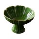 thumbnail image 4 of Frutero de cerámica con base decorativa para encimera de cocina, bandeja de frutas con forma de loto. Verde, 4 of 9