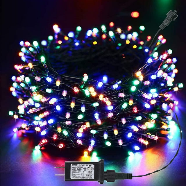 LED Christmas Lights Indoor Outdoor, 82 Feet 200 LED 8 Modes Fairy String Lights with Timer, Connectable, Christmas Twinkle Lights for Garden, Party, Holiday, Xmas Tree Decorations (Multi-colored)