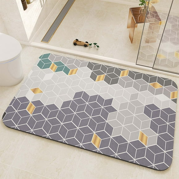 EGNMCR Couvertures et Jetés Tapis de Sol en Diatomite pour Salle de Bain Absorbants d'Eau Tapis Antidérapants pour Entrée de Salle de Bain Tapis pour les Pieds pour Évier Toilette Tapis de Sol à Séchage Rapide Moquette Moquette
