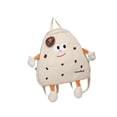 thumbnail image 3 of Mochila Cookie de pana de gran capacidad para la escuela, mochila ligera para niñas. Blanco, 3 of 9
