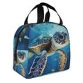 thumbnail image 2 of Disketp Watercolor Turtle for Insulated Lunch Bag for Women and Men, Perfect for Work, Hiking, Picnic, 2 of 8