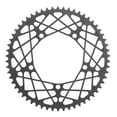 thumbnail image 1 of 58t Bicicleta plegable piñón, manivela, superficie anodizada hueca, cadena de bicicleta de aleación de aluminio ligera negra, 1 of 10