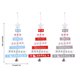 thumbnail image 4 of Ounissouiy Árbol de Navidad colgante campana pared estrella decoración foto dibujos animados azúcar colgante adornos para fiesta boda Año Nuevo Kits de decoración para fiestas Azul Ounissouiy HA070157-01, 4 of 6