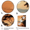 thumbnail image 3 of Designart "Golden Sunrise formd I" Nautical & Beach Canvas Print, 3 of 5