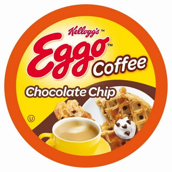Eggo Beverages Chocolate Chip Waffle Flavored Coffee Pods for Keurig K Cup Brewers, Fair Trade Certified, 40 Count – Rich and Indulgent Chocolate