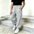 thumbnail image 6 of Youth Boys' Sweatpants 5-15 Years - Soft Jogger Pants with Pockets, Elastic Waist Baggy Pants for Kids School Sports, 6 of 6