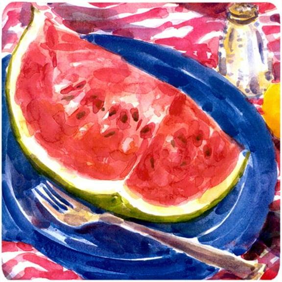 Watermelon Foam Coasters - Set Of 4, 3.5 x 3.5 In.