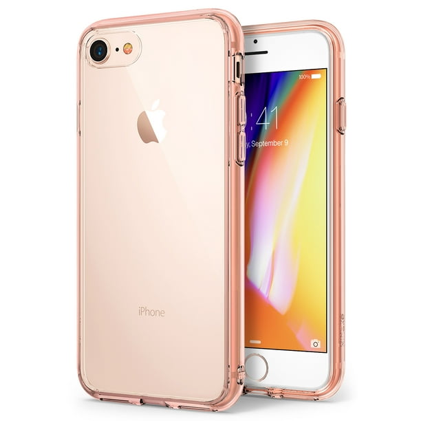Ringke Fusion Case Compatible With Iphone 7 Transparent Pc Back Tpu Bumper Drop Protection Phone Cover Rose Gold Walmart Com