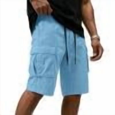 Zpzdpjkx Mens Summer Daily Cargo Shorts Outdoor Comfy Walking Elastic Waist Pleated Adjustable Drawstring Breathable Pockets Outdoor Travel Loose Plus Size Bermudas Shorts for Men