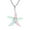 Multicolor, variant on Charming Stella Maris Green Malachite Sterling Silver Starfish Necklace