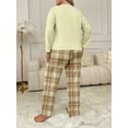 thumbnail image 2 of Musefolio Women Plus Size Casual Two-Piece Set - Long Sleeve Nightgown Set - Casual Clothing - Pullover Round Neck Fall/Winter Set 1X - 5X, 2 of 9