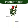 thumbnail image 3 of Artificial Rose Flowers Single Branch for Wedding Hall Decoration, Realistic Bulgarian Silk Roses for Home Garden, Long Stem Fake Flowers for Bridal Decor 25.6 X 2.4 Inches, An Artificial Flower, 3 of 9