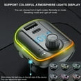 thumbnail image 3 of Car 5.0 MP3 Modulator Player Wireless Handsfree Audio Receiver Dual USB Fast 3.1A MP3 Music Player TF/U Disk, 3 of 7