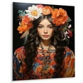 thumbnail image 2 of Designart "Cultural Woman Boho Latina IV" Portrait Metal Wall Decor, 2 of 5