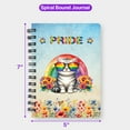 thumbnail image 5 of American Shorthair Celebrates Rainbow Pride Month LGBT LGBTQ+ Spiral Bound Journal Cat Lover Kitten Owner Gifts 5x7in Spiral Notebook - 01003, 5 of 5