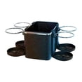 thumbnail image 1 of Caja de almacenamiento para reposabrazos de coche, organizador de consola de coche con 4 portavasos, fácil de instalar, soporte universal para caja de Negro, 1 of 8