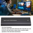 thumbnail image 4 of Hard Drive Enclosure, High Speed Stable SSD External Enclosure Aluminum Alloy Shell Fast Heat Dissipation USB C Tool Free  for 2242 SSD for 2260 SSD, 4 of 8