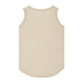 thumbnail image 4 of XADYUY Girls Tank Tops Tops 14-16 Summer Crewneck Sleeveless Toddler Tank Tops Girls Cute Solid Color Loose Dancewear,13-14 Years Beige, 4 of 4