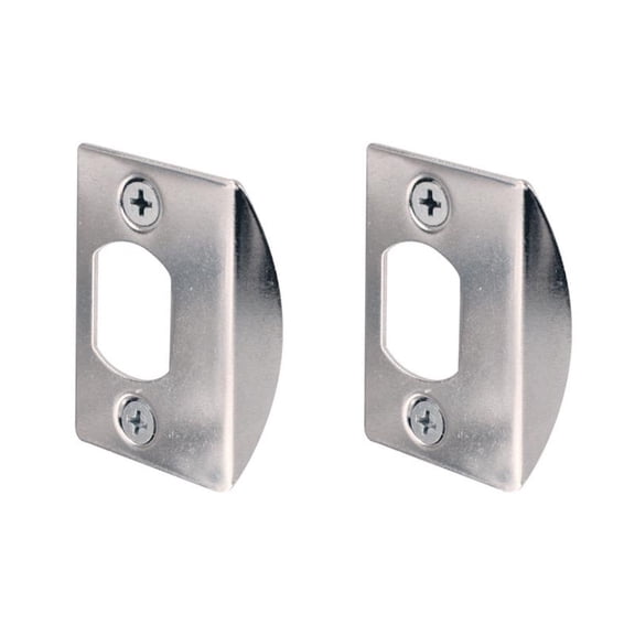 Chrome Plated, Dead Latch Door Strike (2-pack)