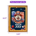 thumbnail image 5 of Patriotic Alaskan Malamute Celebrates 4th of July Acrylic Plaque with Wood Photo Frame Box Alaska Mal Dog Lovers Gifts Light Box - 02009, 5 of 5