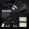 thumbnail image 5 of Xprite 36W Track Series 4x6" LED Headlights with RGB Halo and Remote Control - Set of 2, 5 of 7