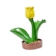 thumbnail image 2 of Soporte para botellas de vino de resina, soporte decorativo para mostrador, mueble o sala de estar. Tulipán amarillo, 2 of 9