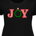 thumbnail image 4 of Inktastic Joy Christmas Ornament with Candy Cane Stripes Women's Plus Size T-Shirt, 4 of 5