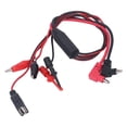 thumbnail image 2 of Ligne d'Alimentation Interface, Robustesse 2 Pcs Câble de Test Banane à Clip Isolation Enveloppement Ressort Épaissi Non Tombant pour Multimètre, 2 of 8