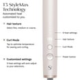 thumbnail image 4 of T3 SinglePass StyleMax Professional 1" Ceramic Flat Iron with Custom Heat Automation, 9 Heat Settings, Longer Ceramic Plates, for Straightening, Waving, Curling & Styling, 4 of 14