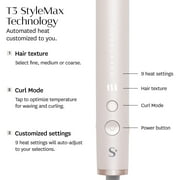 T3 SinglePass StyleMax Professional 1 Ceramic Flat Iron with Custom Heat Automation, 9 Heat Settings, Longer Ceramic Plates, for Straightening, Waving, Curling & Styling